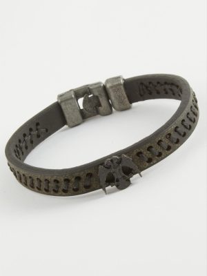 Çift Başlı Kartal Kaliteli Suni Deri Bileklik-Yeşil