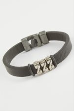 Kaliteli Suni Deri Bileklik-Siyah - Görsel 2