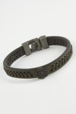 Osmanlı Bayrağı Kaliteli Suni Deri Bileklik-Yeşil