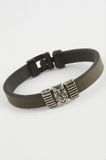 Kurt Kaliteli Suni Deri Bileklik-Yeşil - Görsel 2