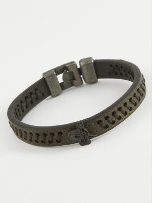 Tuğra Kaliteli Suni Deri Bileklik-Yeşil