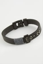 Ok Yay Kaliteli Suni Deri Bileklik-Siyah - Görsel 2