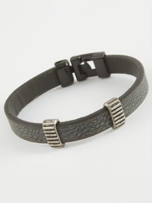 Kaliteli Suni Deri Bileklik-Yeşil