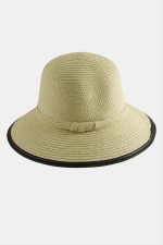 Hasır Plaj Şapkası-Bej - Görsel 2