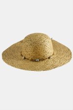 Göz Örme Zincir Hasır Şapka-Kahverengi - Görsel 2