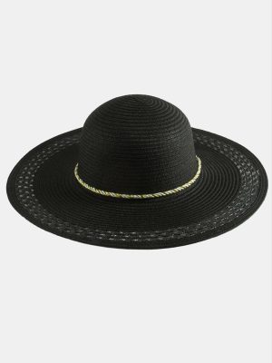 Örgülü Hasır Şapka-Krem