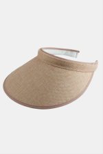 Kasketli Hasır Tennis Şapkası-Pudra Rengi - Görsel 2