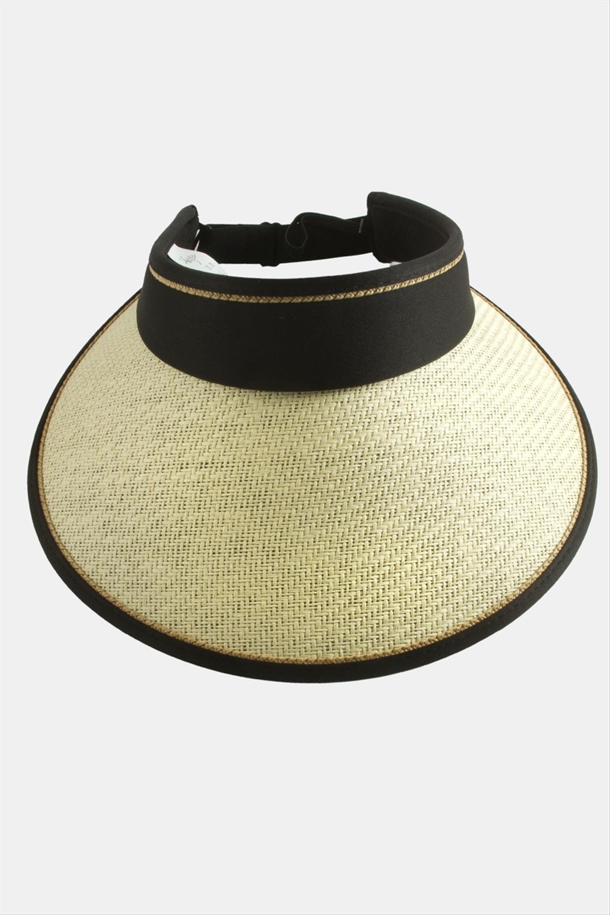 1206863_kasketli-hasir-plaj-sapkasi-d0fa84.jpg Kasketli Hasır Plaj Şapkası-Bej - Görsel 3