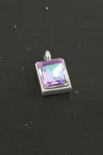 Dikdörtgen Taşlı Tek Kulplu Aparat 1 Adet-Gümüş Rengi - Görsel 2