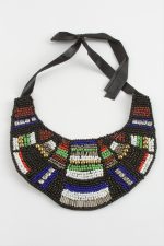 Etnik Kum Boncuk Yaka Kolye-Renkli - Görsel 2