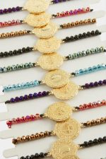 Kristal Çeyrek Bileklik-Renkli - Görsel 3