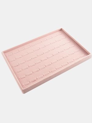 Anfora Kumaş Tırnaklı Yüzük Tablası-Açık Pembe