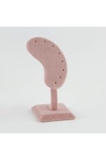 Anfora Kumaş Kaplamalı Küpe Standı-Açık Pembe