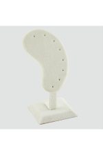 Anfora Kumaş Kaplamalı Küpe Standı-Açık Gri - Görsel 2