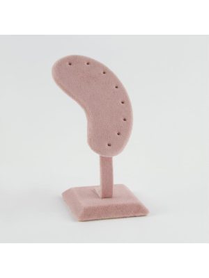 Anfora Kumaş Kaplamalı Küpe Standı-Açık Gri