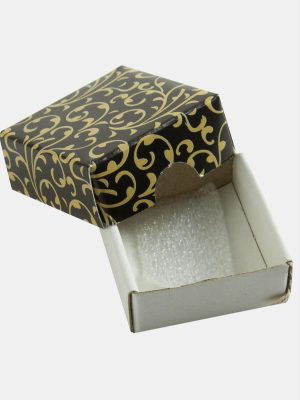 Yüzük Küpe Altın Saklama Kutusu-Siyah