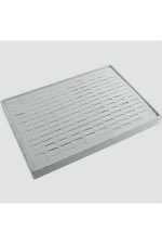 Yatay Anfora Kumaş Batırmalı Yüzük Tablası -Açık Gri