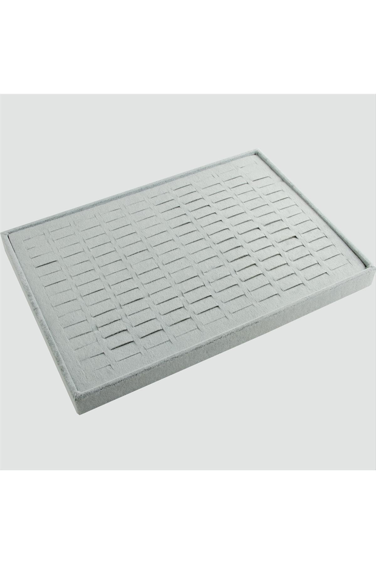 1207038_yatay-anfora-kumas-batirmali-yuzuk-tab-64eb7f.jpg Yatay Anfora Kumaş Batırmalı Yüzük Tablası -Açık Gri - Görsel 1