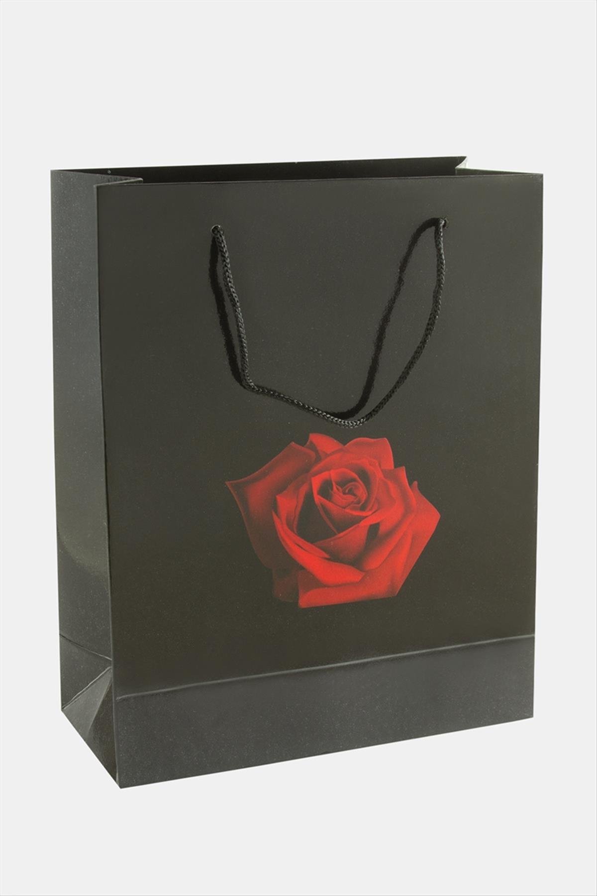 1207040_2025-gul-ipli-karton-canta-1-adet-560-25.jpg 20X25 Gül İpli Karton Çanta 1 Adet-Siyah - Görsel 1