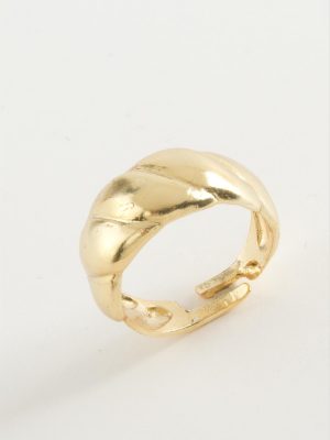 Burgulu Metal Yüzük-Gümüş Rengi