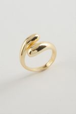 Oval Metal Yüzük-Gümüş Rengi