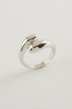 Oval Metal Yüzük-Gümüş Rengi - Görsel 2