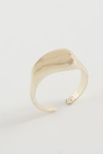 Su Damlası Metal Yüzük-Sarı - Görsel 2