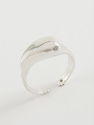 Su Damlası Metal Yüzük-Sarı