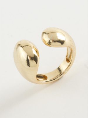 Yuvarlak Metal Yüzük-Sarı