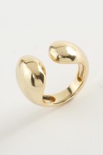 Yuvarlak Metal Yüzük-Sarı - Görsel 2