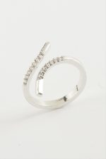 Oval Zirkon Taşlı Yüzük-Gümüş Rengi - Görsel 2