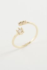 Zirkon Taşlı Yüzük-Gümüş Rengi