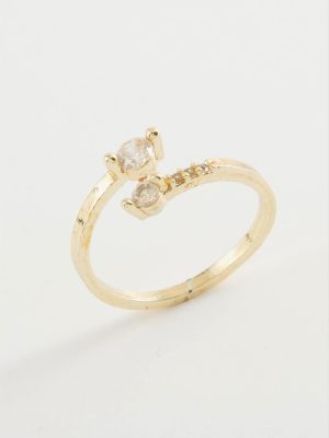 Zirkon Taşlı Yüzük-Sarı