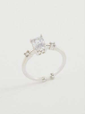 Baget Taşlı Yüzük-Sarı