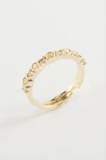 Crt Taşlı Yüzük-Gümüş Rengi