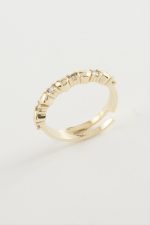 Kalp Taşlı Yüzük-Sarı - Görsel 2