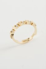 Yıldız Taşlı Yüzük-Sarı - Görsel 2