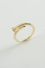 Çivi Metal Yüzük-Sarı - Görsel 2