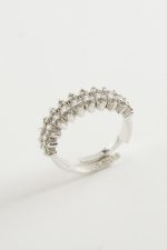 Oval Zirkon Taşlı Yüzük-Gümüş Rengi - Görsel 2