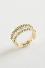 Baget Taşlı Yüzük-Sarı