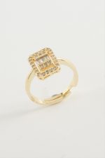 Baget Taşlı Yüzük-Sarı