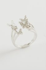 Kelebek Zirkon Taşlı Yüzük-Gümüş Rengi - Görsel 2