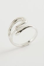 Oval Metal Yüzük-Gümüş Rengi - Görsel 2