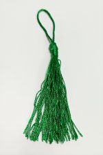 1 Adet Pamuk Püskül 14 cm-Yeşil - Görsel 2