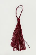 1 Adet Pamuk Püskül 14 cm-Bordo - Görsel 2