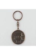İstanbul Figürlü Metal Anahtarlık-Bronz
