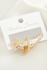 3 Adet Yıldız İnci Zirkon Taşlı Küpe-Sarı - Görsel 2