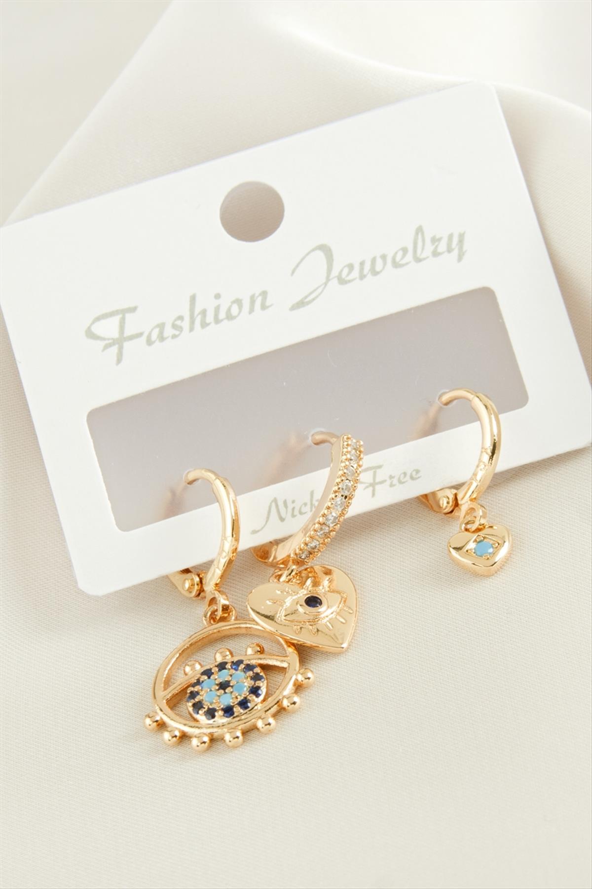 1207473_3-adet-kalp-nazar-zirkon-tasli-kupe-449c-9.jpg 3 Adet Kalp Nazar Zirkon Taşlı Küpe-Sarı - Görsel 1