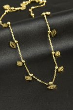 Göz Lüks Çelik Kolye-Gümüş Rengi