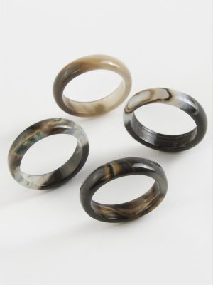 Akik Doğaltaş Yüzük-Siyah